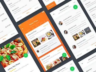 #Exploration | Restaurant App app burger card comment detail food ios photo pizza restaurant review