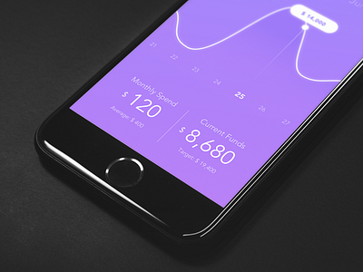 Exploration - Wallet App - Freebies analytics card chart clean ui curve dashboard freebies funds ios money sketch freebies track