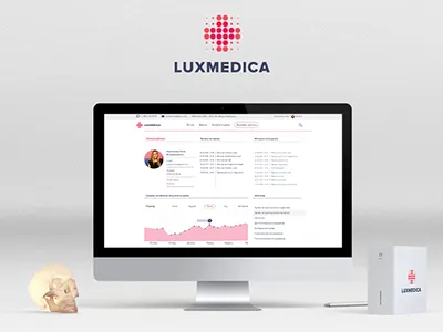 Luxmedica - premium medical care in heart of Siberia 3d design design landing medical terminal website
