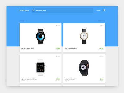 BuyHappy Website - Search Results buyhappy ecommerce ios search engine shopping website