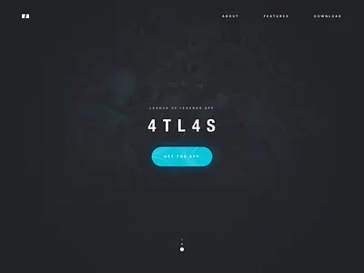 Atlas Landing Page app game gaming landing page league of legends mobile simple tech ui ux website