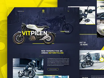 Husqvarna bike clean design drawingart husqvarna motorcycle responsive ui ux web webdesign website