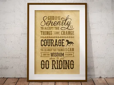 Western Typography Poster country design frame graphic horse mockup poster quote riding typography western