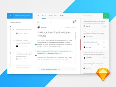 Translate Dashboard Freebie! app concept design flat freebie interface minimal simple sketch ui web website