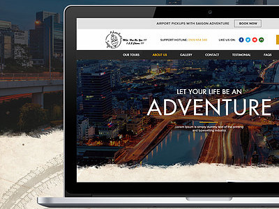 Saigon Adventure mobile ui ux website