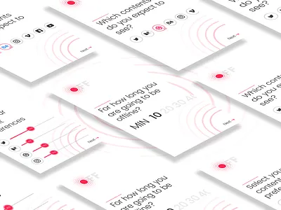 Off Light Edition app branding clean design icons offline principle select social ui white