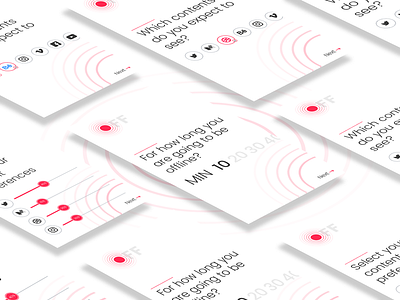 Off Light Edition app branding clean design icons offline principle select social ui white