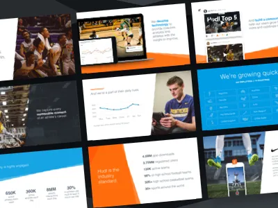 Hudl Presentation google slides keynote pitch deck presentation proposal sketch