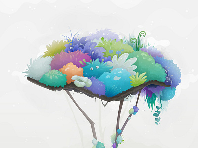 Garden abstract illustration nature vector zutto
