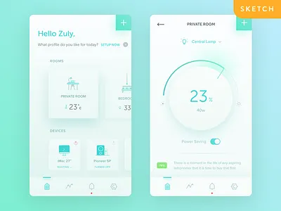 SmartHome - This home is not too smart app clean devices ios room smart smart home ui user experience user interface