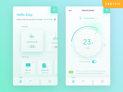 SmartHome - This home is not too smart app clean devices ios room smart smart home ui user experience user interface