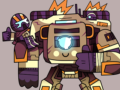 Me + BT character game illustration illustrator playstation titanfall vector video game