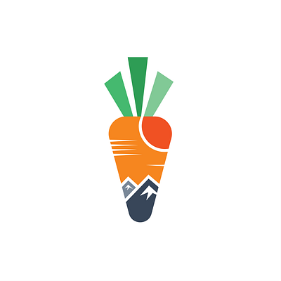 Carrot + Adventure - Kids Clothing Logo branding graphic design logo
