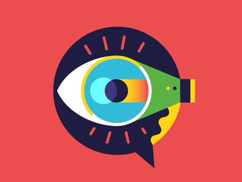 Cyber Bullying 👁‍🗨 Silence is violence adobe cyber bullying emoji eye megaphone speech bubble witness