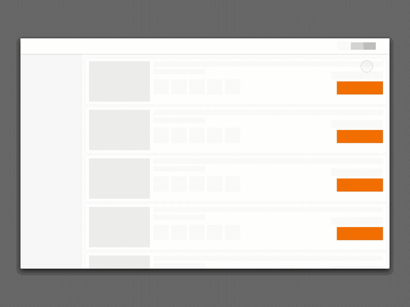 Search Results | Wireframe Interaction Prototype animation ecommerce interaction material design principle prototype ux wireframe