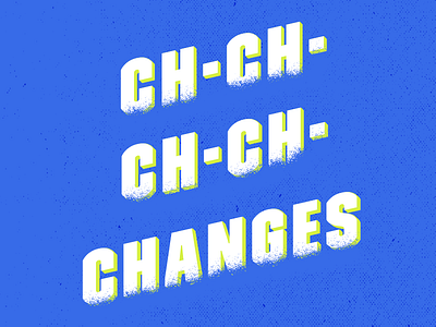 Bowie Textured Type blue bold david bowie music sans serif texture type typography