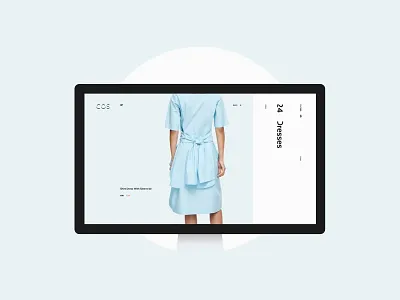 COS desktop e commerce exploded grid minimal minimalism pure site ui ux web