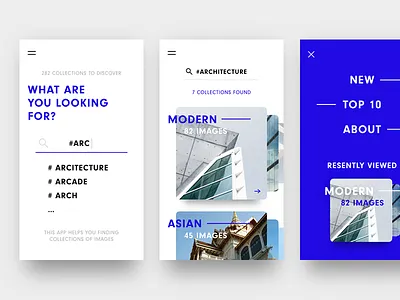 Colfy - Image Search App Concept android app flat ios light minimal minimalistic mobile simple ui webdesign