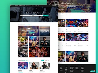Tablelist Homepage and Curated Lists app feed homepage interface responsive ui ui design user interface ux web app web design