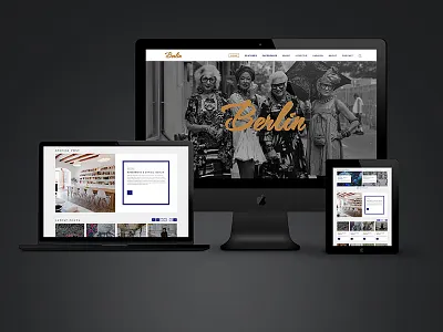 Berlin berlin city design mobile responsive travel ui ux