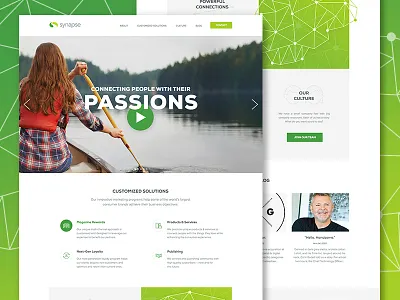 Synapse magazines marketing site subscriptions web design website