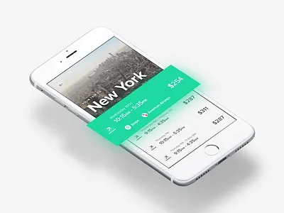 Flight Selection - Concept airplane flights glow mockup plane tickets ui
