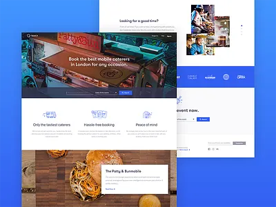 Feastiti Landing Page - Coming Soon blog blu design food foodtruck landing search
