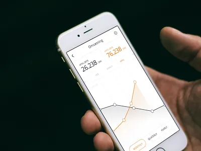 Prototype financiel overview app finance ios simple