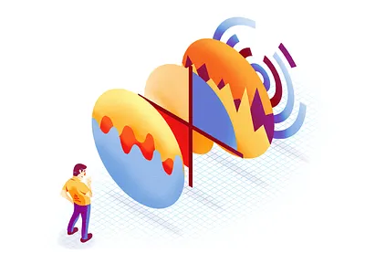 Complex Data abstract chart data graph isometric layers photoshop texture