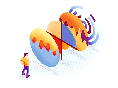 Complex Data abstract chart data graph isometric layers photoshop texture