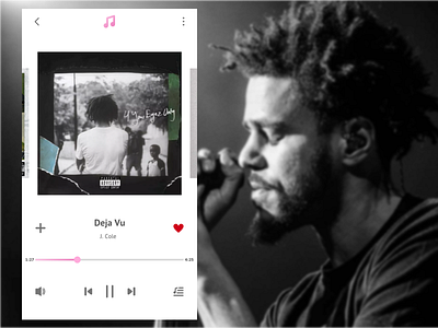 Daily UI #009 - Music Player daily ui iphone mobile music app sketch ui ux visual design