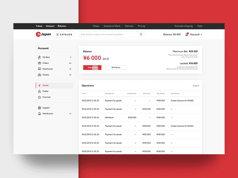 Account Funding account animation ecommerce finance funding market place modal payment popup ui ux web