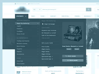 Trading Cards: Sitemap And Menus analytics exploration ia navigation sitemap usability ux wireframes