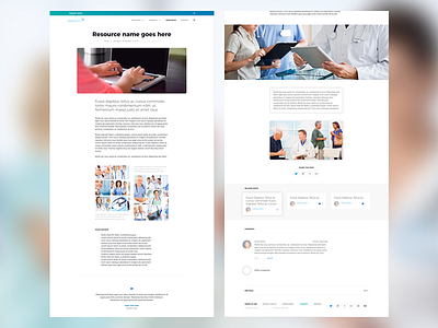 Daily UI: #035 Blog Post article blog dailyui interface medical post resource software ui user