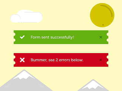 Daily UI #011 - Error/Success daily ui error message illustration success message ui ux