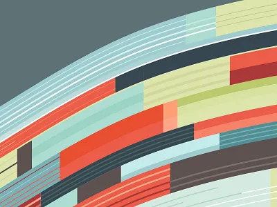 Rejected fragmet curvy header illustration pattern stripes wave