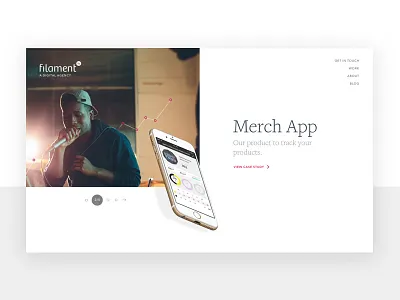 Always be iteratin' app design case study clean homepage ios minimal serif web web design website