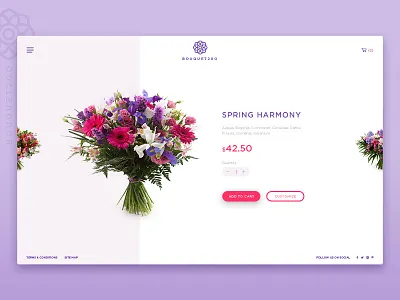 Shop Preview e commerce flower shop ui ux