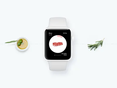 I, Steak (iWatch List) design ios iphone iwatch mobile phone recipe steak ui ux white