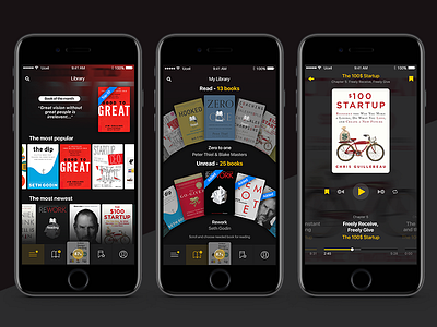 (wip) Books Summary App app audiobook books business discover ios library listen player read summary
