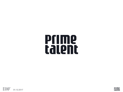 Prime Talent Logotype brand branding eddy esports gaming handmade logo logotype mark prime talent