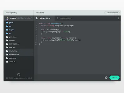 Coding Workspace app code courses dashboard development e learning responsive startup ui ux web workspace