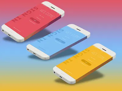 Sign In in iphone login mobile sign ui up ux