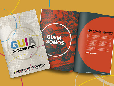 Guia de Benefícios Singrafs art direction graphic design