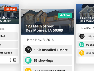 Property Grid card grid list location property real estate tile