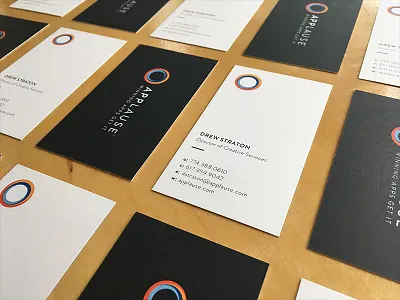 Applause Business Cards brand business cards graphic design identity