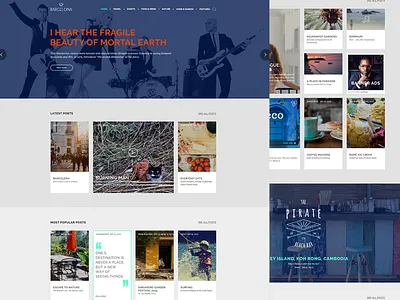 Barcelona Home Page barcelona city design home page mobile summer travel ui ux