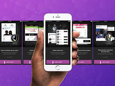 Fans.com iOS App Walkthrough and Onboarding app intro ios iphone mobile onboard sign up ui user interface ux walkthrough welcome