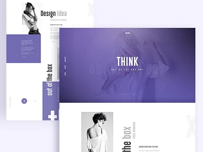 Think out of the Box :) ... app landing page creative dribbble best shot illustration landing page out of the box template