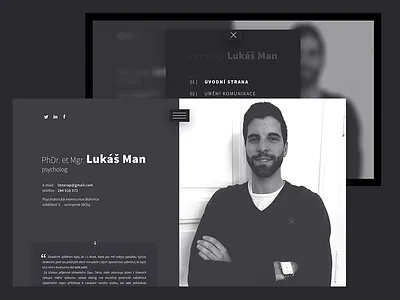 Simple site clean lukas man luman milkovone minimal monochromatic web